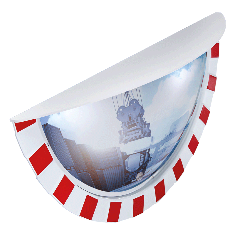 Wide angle traffic mirror