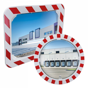 industry mirror with red and with frame product