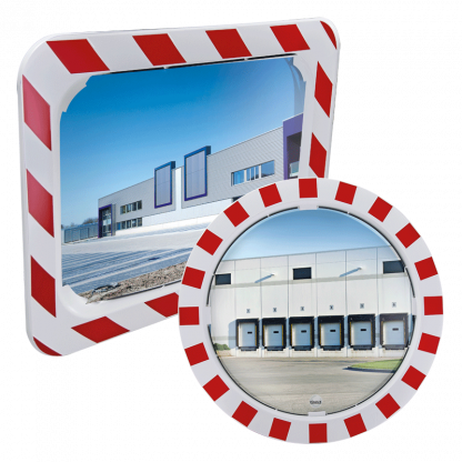 industry mirror with red and with frame product
